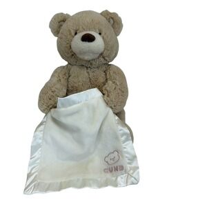 Gund Peek A Boo Bear Toy for Baby Operated Motion Talking 11" Tested